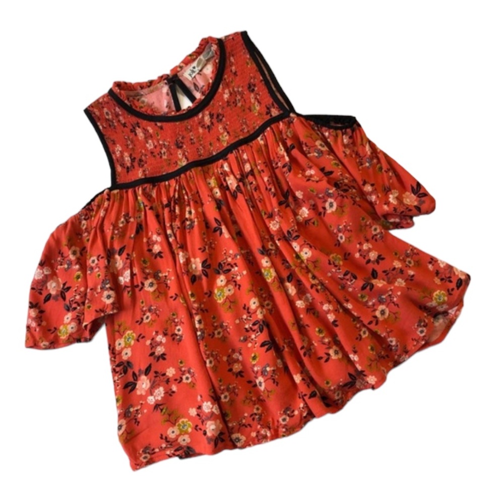 Jolt Floral Smocked Top